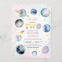 宇宙誕生日パーティーセカンドトリッのまわりにプザサン