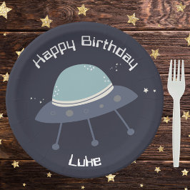 宇宙誕生日パーティー紙プレート ペーパープレート