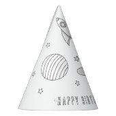 宇宙誕生日パーティー – カラーユア独自のパーティー帽子 パーティーハット (左)