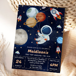 宇宙誕生日パーティー 3周年の旅 招待状