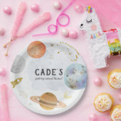 宇宙誕生日プレート ペーパープレート (パーティー)