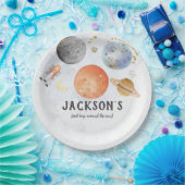 宇宙誕生日プレート ペーパープレート (パーティー)