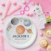 宇宙誕生日プレート ペーパープレート (パーティー)