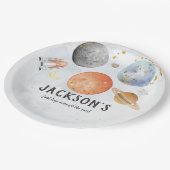 宇宙誕生日プレート ペーパープレート (アングル)