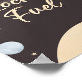 宇宙誕生日ロケット燃料標識 ポスター (角)