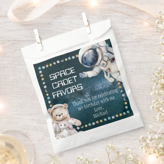 宇宙誕生日会のお気に入りバッグ フェイバーバッグ (クリップ留めされた状態)