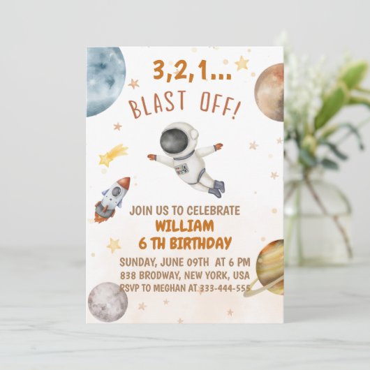 宇宙誕生日会を爆破 招待状 (スタンド正面)