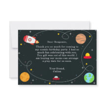 宇宙誕生日会サンキューカード