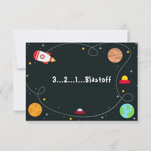 宇宙誕生日会サンキューカード サンキューカード (裏面)