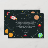 宇宙誕生日会サンキューカード サンキューカード (正面/裏面)