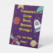 宇宙誕生日会スナック 台座サイン (正面)