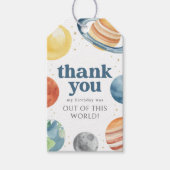 宇宙誕生日会メッセージカード ギフトタグ (正面)