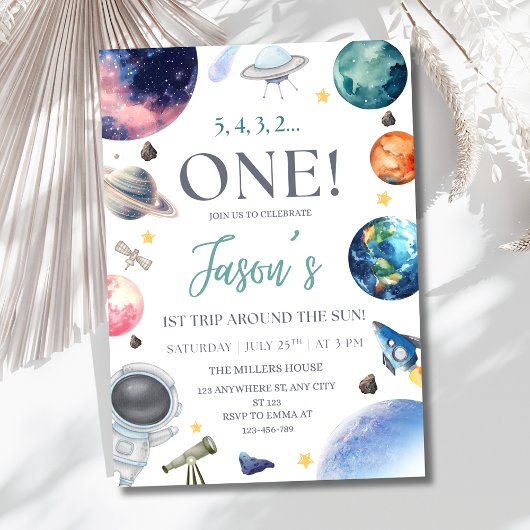 宇宙誕生日会宇宙飛行士1日 招待状