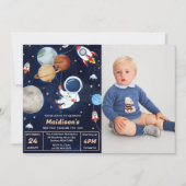 宇宙誕生日会第3回のまわりに日 招待状 (正面)