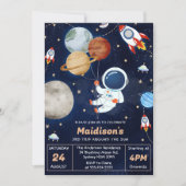 宇宙誕生日会第3回のまわりに日 招待状 (正面)