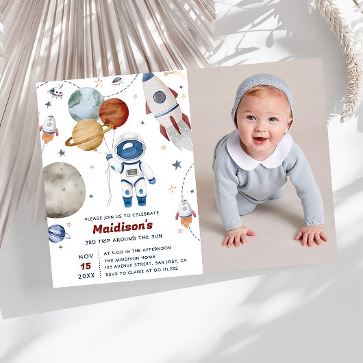 宇宙誕生日会第3回のまわりに日 招待状