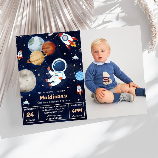 宇宙誕生日会第3回のまわりに日 招待状