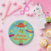 宇宙誕生日会紙プレート ペーパープレート (パーティー)