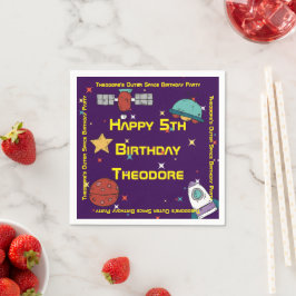 宇宙誕生日会 スタンダードカクテルナプキン