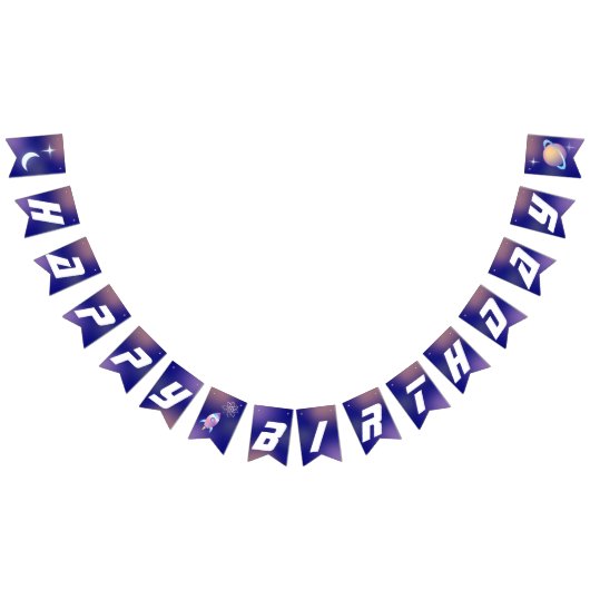 宇宙誕生日会 バンティングフラッグ (全)