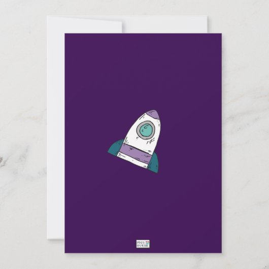 宇宙誕生日会 招待状 (裏面)