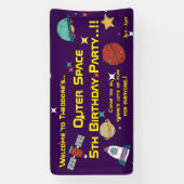 宇宙誕生日会 横断幕 (縦)