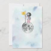 宇宙誕生日女子ロケットスターズパーティー 招待状 (裏面)