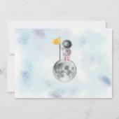 宇宙誕生日女子ロケットスターパーティー 招待状 (裏面)