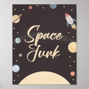 宇宙誕生日宇宙ジャンクサイン ポスター
