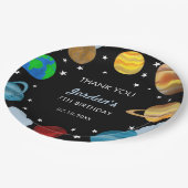 宇宙誕生日惑星銀河系ボーイズパーティー ペーパープレート (アングル)