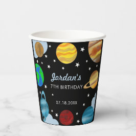 宇宙誕生日惑星銀河系ボーイズパーティー 紙コップ