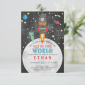 宇宙誕生日招待状 - あらゆる年齢 招待状 (スタンド正面)