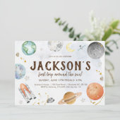 宇宙誕生日招待状、惑星銀河系 招待状 (スタンド正面)