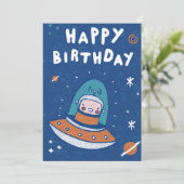 宇宙誕生日招待状 招待状 (スタンド正面)