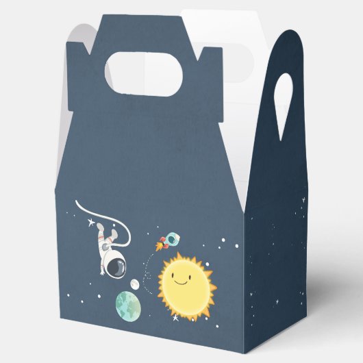 宇宙誕生日特典箱ロケット宇宙飛行士 フェイバーボックス (オープン)