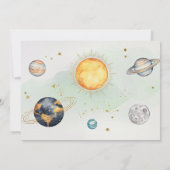 宇宙誕生日銀河系太陽月星惑星 カード (裏面)