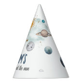 宇宙誕生日銀河系太陽月星惑星 パーティーハット (右)