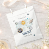 宇宙誕生日銀河系太陽月星惑星 フェイバーバッグ (クリップ留めされた状態)