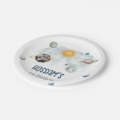 宇宙誕生日銀河系太陽月星惑星 ペーパープレート (アングル)