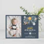 宇宙誕生日銀河系太陽月星惑星 招待状 (スタンド正面)