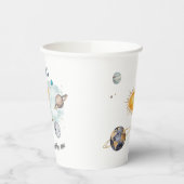 宇宙誕生日銀河系太陽月星惑星 紙コップ (左)