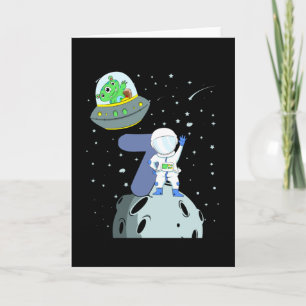 宇宙誕生日77誕生日ボーイ宇宙飛行士 カード