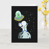 宇宙誕生日88誕生日ボーイフット カード (黄色い花)