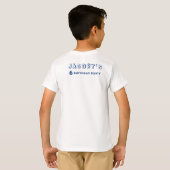 宇宙誕生日 パーソナライズされた Tシャツ (裏面フル)