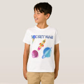 宇宙誕生日 パーソナライズされた Tシャツ (正面フル)