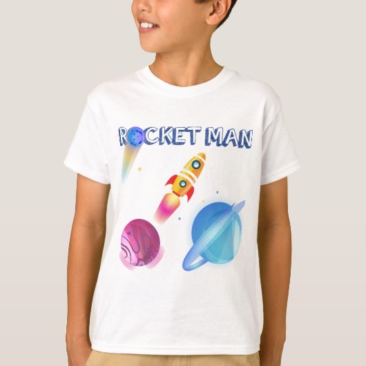 宇宙誕生日 パーソナライズされた Tシャツ (正面)