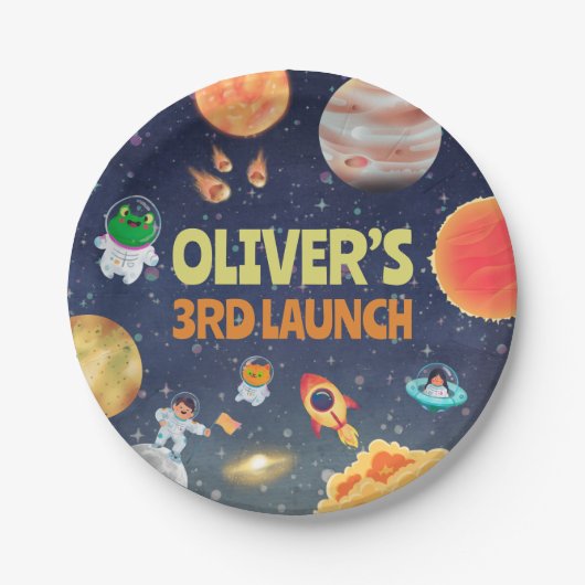宇宙誕生日 ペーパープレート (正面)