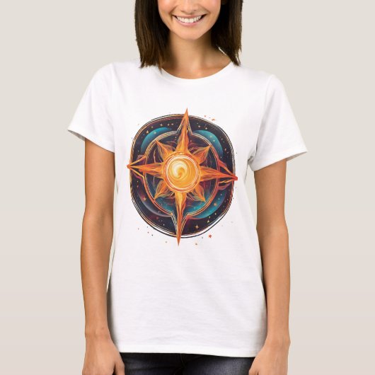 宇宙誕生：重力スタイル新スターエンブレム Tシャツ (正面)