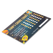 宇宙課題表、宇宙飛行士の責任表 ノートパッド (アングル)