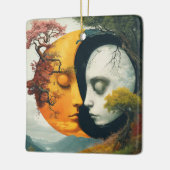 宇宙調和太陽・月オーナメント セラミックオーナメント (左)